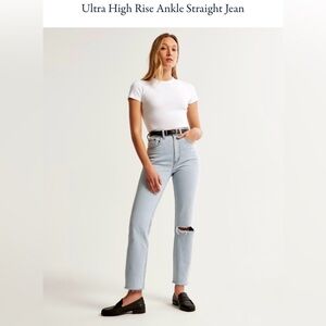 Abercrombie Ultra High-Rise Ankle Straight